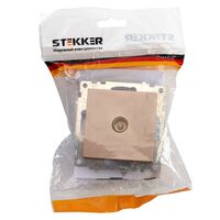 Розетка TV Катрин (шампань) / Stekker GLS00-7108-02