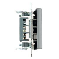 Выключатель одноклавишный Катрин (черный) / Stekker GLS10-7103-05