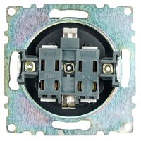 Розетка с заземлением и защитными шторками Катрин (черный) / Stekker GLS16-7110-05