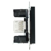 Розетка компьютерная RJ-45 Катрин (черный)  / Stekker GLS00-7107-05