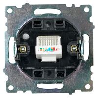 Розетка компьютерная RJ-45 Катрин (черный)  / Stekker GLS00-7107-05