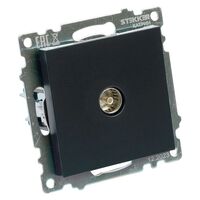 Розетка TV Катрин (черный) / Stekker GLS00-7108-05