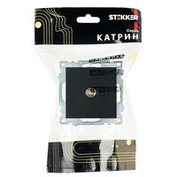 Розетка TV Катрин (черный) / Stekker GLS00-7108-05