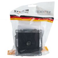 Розетка TV Катрин (черный) / Stekker GLS00-7108-05