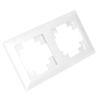 Рамка на 2 поста Катрин (серебро, Light) / Stekker PFR00-7002-03