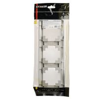 Рамка на 3 поста Катрин (серебро, Light) / Stekker PFR00-7003-03