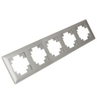 Рамка на 4 поста Катрин (серебро, Light) / Stekker PFR00-7004-03
