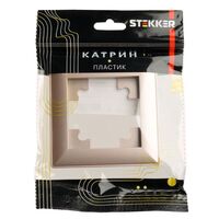 Рамка на 1 пост Катрин (шампань, Light) / Stekker PFR00-7001-02