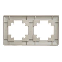 Рамка на 2 поста Катрин (шампань, Light) / Stekker PFR00-7002-02