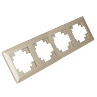 Рамка на 4 поста Катрин (шампань, Light) / Stekker PFR00-7004-02