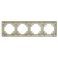 Рамка на 4 поста Катрин (шампань, Light) / Stekker PFR00-7004-02