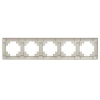 Рамка на 5 постов Катрин (шампань, Light) / Stekker PFR00-7005-02