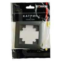 Рамка на 1 пост Катрин (графит, Light) / Stekker PFR00-7001-06