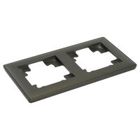 Рамка на 2 поста Катрин (графит, Light) / Stekker PFR00-7002-06