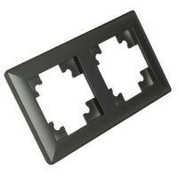 Рамка на 2 поста Катрин (графит, Light) / Stekker PFR00-7002-06