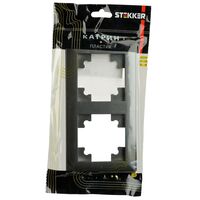 Рамка на 2 поста Катрин (графит, Light) / Stekker PFR00-7002-06