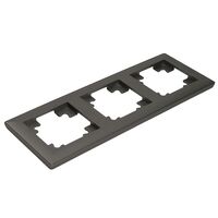 Рамка на 3 поста Катрин (графит, Light) / Stekker PFR00-7003-06