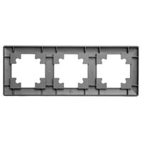 Рамка на 3 поста Катрин (графит, Light) / Stekker PFR00-7003-06