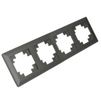 Рамка на 4 поста Катрин (графит, Light) / Stekker PFR00-7004-06