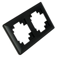 Рамка на 2 поста Катрин (черный, Light) / Stekker PFR00-7002-05