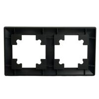 Рамка на 2 поста Катрин (черный, Light) / Stekker PFR00-7002-05