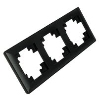 Рамка на 3 поста Катрин (черный, Light) / Stekker PFR00-7003-05