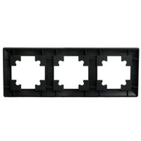 Рамка на 3 поста Катрин (черный, Light) / Stekker PFR00-7003-05