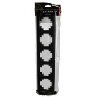 Рамка на 5 постов Катрин (черный, Light) / Stekker PFR00-7005-05