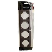 Рамка на 4 поста Катрин (шоколад, Light) / Stekker PFR00-7004-04