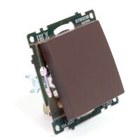 Выключатель одноклавишный Катрин (шоколад) / Stekker GLS10-7103-04