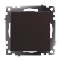 Выключатель одноклавишный Катрин (шоколад) / Stekker GLS10-7103-04