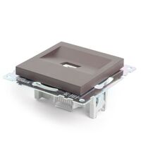 Розетка компьютерная RJ-45 Катрин (шоколад) / Stekker GLS00-7107-04