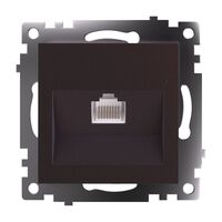 Розетка компьютерная RJ-45 Катрин (шоколад) / Stekker GLS00-7107-04