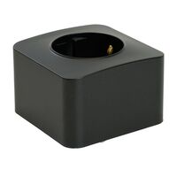 Розетка с заземлением София (черный матовый) / Stekker MST16-11-05