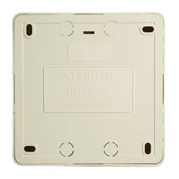 Розетка на 4 гнезда с заземлением, квадрат София (слоновая кость) / Stekker MST16-14S-04