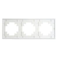 Рамка на 3 поста Катрин (белый матовый, Matte) / Stekker GFR00-7003-01M