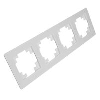 Рамка на 4 поста Катрин (белый матовый, Matte) / Stekker GFR00-7004-01M