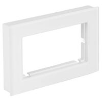 Рамка для двойной розетки Катрин (белый матовый, Matte) / Stekker GFR00-7012-01М