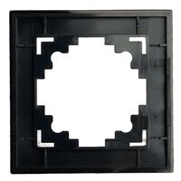 Рамка на 1 пост Катрин (черный матовый, Matte) / Stekker GFR00-7001-05М