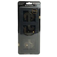 Рамка на 3 поста Катрин (черный матовый, Matte) / Stekker GFR00-7003-05М