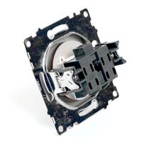 Розетка без заземления с защитными шторками Катрин (шоколад) / Stekker GLS10-7109-04