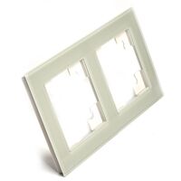 Рамка на 2 поста Катрин (дымчатый, Glance) / Stekker GFR00-7002-07