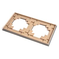 Рамка на 2 поста Катрин (золото, Glance) / Stekker GFR00-7002-08