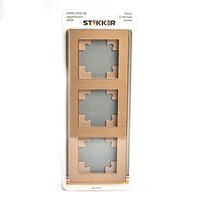 Рамка на 3 поста Катрин (золото, Glance) / Stekker GFR00-7003-08