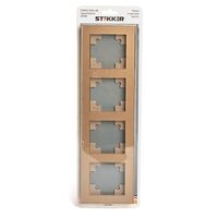 Рамка на 4 поста Катрин (золото, Glance) / Stekker GFR00-7004-08