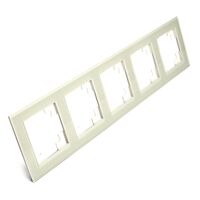 Рамка на 5 постов Катрин (дымчатый, Glance) / Stekker GFR00-7005-07