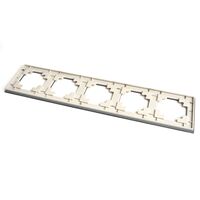 Рамка на 5 постов Катрин (дымчатый, Glance) / Stekker GFR00-7005-07