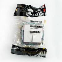 Переключатель двухклавишный Катрин (белый) / Stekker GLS10-7107-01