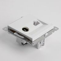 Розетка TV + RJ-45 Катрин (белый) / Stekker GLS00-7106-01