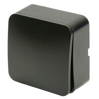 Выключатель одноклавишный София (черный) / Stekker MSW10-10-02